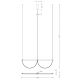 Pendule, Lustre suspendate - Lustra LED suspendata stil minimalist Victoria 39W negru