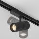 Spoturi, Proiectoare pe sina - Spot LED negru pentru sina trifazata Calipso Trinity 3000K 30W