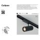Spoturi, Proiectoare pe sina - Spot LED negru pentru sina trifazata Calipso Trinity 3000K 30W