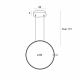 Iluminat pentru baie - Lustra LED suspendata stil minimalist IP44 Visual Hor 24W alba