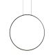 Iluminat pentru baie - Lustra LED suspendata stil minimalist IP44 Visual Hor 24W negru