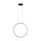 Iluminat pentru baie - Lustra LED suspendata stil minimalist IP44 Visual Hor 24W negru