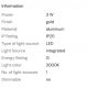 Aplice cu Spot - Aplica cu reder LED directionabil Mamba auriu
