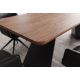 Mese extensibile - Masa extersibila metal negru, furnir nuc, PRESTIGE 180-240cm