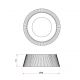 Pendule, Lustre suspendate - Lustra suspendata Fabio 46cm alb/ imitatie lemn