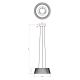 Pendule, Lustre suspendate - Lustra suspendata Fabio 46cm negru/ imitatie lemn
