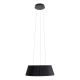 Pendule, Lustre suspendate - Lustra suspendata Fabio 46cm negru/ imitatie lemn