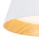 Lustre aplicate - Lustra aplicata Fabio alb/ imitatie lemn