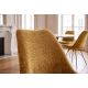 Seturi scaune, HoReCa - Set 4 scaune moderne Scandinavia tesatura structurata galben mustar