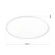 Plafoniere - Plafoniera slim LED CCT dimabil KANT 80cm, alb