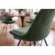 Seturi scaune, HoReCa - Set 4 scaune moderne Scandinavia tesatura structurata verde