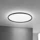 Plafoniere - Plafoniera slim LED CCT dimabil KANT 80cm, negru