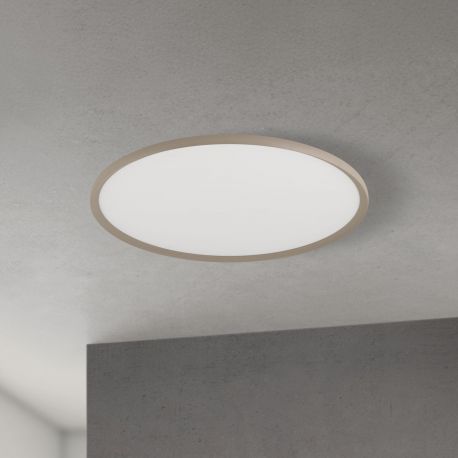 Plafoniere - Plafoniera slim LED CCT dimabil KANT 80cm, khaki