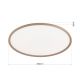 Plafoniere - Plafoniera slim LED CCT dimabil KANT 80cm, khaki