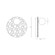 Aplice, corpuri de iluminat pentru pereti - Aplica de perete decorativa 1xG9 NATURAL STONE