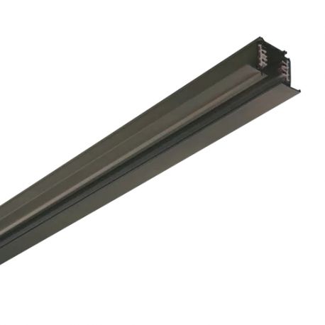 Becuri si accesorii - Sina incastrabila trifazara pentru spoturi Smile TRACK 2000mm BLACK 2m neagra