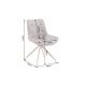 Seturi scaune, HoReCa - Set 2 scaune Divani metal bej, microfibra si catifea taupe