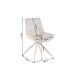 Seturi scaune, HoReCa - Set 2 scaune Divani metal bej, microfibra champagne si catifea bej