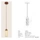 Pendule, Lustre suspendate - Pendul din piatra naturala si lemn NATURAL STONE
