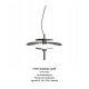 Pendule, Lustre suspendate - Lustra LED suspendata Kyoto bronz/ negru