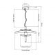 Pendule, Lustre suspendate - Lustra LED suspendata Kyoto bronz/ negru