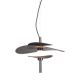 Pendule, Lustre suspendate - Lustra LED suspendata Kyoto bronz/ negru