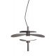 Pendule, Lustre suspendate - Lustra LED suspendata Kyoto bronz/ negru