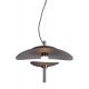 Pendule, Lustre suspendate - Lustra LED suspendata Kyoto bronz/ negru