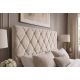Paturi - Pat cu spatiu de depozitare ELYSIUM 160x200cm catifea champagne bej