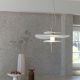 Lustra LED suspendata Kyoto sand/ alb