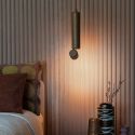Pendul LED minimalist din aluminiu maro Milan