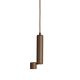 Pendule, Lustre suspendate - Pendul LED minimalist din aluminiu maro Milan