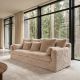 Canapele - Canapea mare YETI cu 3 locuri, material plusat cu fir lung