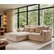 Canapele - Canapea mare YETI cu 3 locuri, material plusat cu fir lung