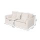 Canapele - Canapea mare YETI cu 3 locuri, material plusat cu fir lung