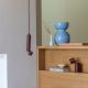 Pendule, Lustre suspendate - Pendul LED minimalist din aluminiu burgundy Milan
