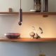 Pendule, Lustre suspendate - Pendul LED minimalist din aluminiu burgundy Milan
