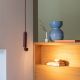 Pendule, Lustre suspendate - Pendul LED minimalist din aluminiu burgundy Milan