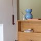 Pendule, Lustre suspendate - Pendul LED minimalist din aluminiu burgundy Milan