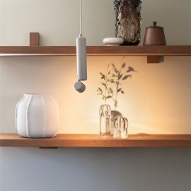 Pendule, Lustre suspendate - Pendul LED minimalist din aluminiu sand Milan