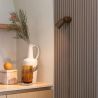 Aplica cu spot GU10 minimalist din aluminiu maro Milan