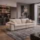 Canapele - Canapea mare SOHO 260cm cu 4 locuri, material chenille bej