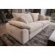 Canapele - Canapea mare SOHO 260cm cu 4 locuri, material chenille bej