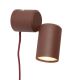Aplice cu Spot - Aplica cu spot GU10 minimalist din aluminiu burgundy Milan