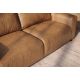 Canapele - Canapea din piele naturala maro coniac BIG GEORGE 205cm, 2 locuri