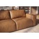 Canapele - Canapea din piele naturala maro coniac BIG GEORGE 205cm, 2 locuri
