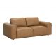 Canapele - Canapea din piele naturala maro coniac BIG GEORGE 205cm, 2 locuri