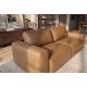 Canapele - Canapea din piele naturala maro coniac BIG GEORGE 205cm, 2 locuri
