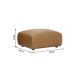 Banchete-Tabureti - Taburete din piele naturala maro coniac BIG GEORGE 95cm