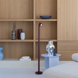 Lampa de podea portabila cu baterii Milan burgundy
